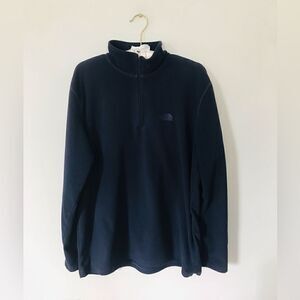 The north face | men’s navy quarter zip fleece | size large